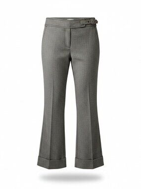 Ann Taylor LOFT Petites 00P Gray Ankle Pants Tailored Career Cuffed Hem